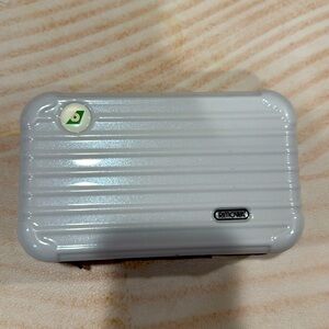 Rimowa Luggage Amenity Kit Case Toiletries Travel Blue Zip Pouch One Size